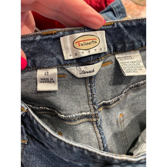 Talbots Medium Wash High Rise Stretched Jeans Sz 12 P - Picture 4 of 9